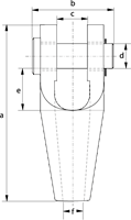G-6412 Green Pin Spelter Socket Technical Drawing